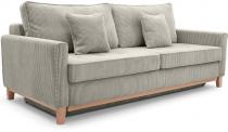 Sztruksowa sofa Aris beżowa 214x104cm