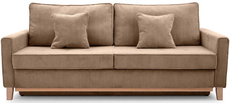 minimalistyczny sztruksowy narożnik w kolorze szarym