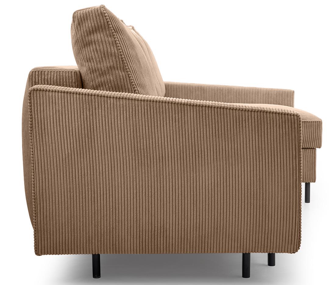 tapicerka sztruksowa brązowa