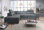 konkurencja »Narożnik Molina L 263x210 cm Royal Velvet 19 szary lewy
