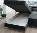 Narożnik z regulowanym podłokietnikiem Molina L 263x210cm Royal Velvet 19 szary prawy