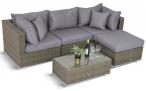 Komplet mebli technorattanowych premium Nilamito V Melange Grey