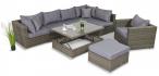 Technorattan meble ogrodowe Nilamito VIII Melange Grey + fotel