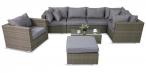 Modułowe meble ogrodowe technorattan Nilamito IX Melange Grey + fotel