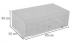 Modułowe meble ogrodowe technorattan Nilamito IX Melange Grey