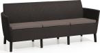 Salemo 3 Lyon Brąz zestaw ogrodowy z podnoszonym stołem sofa