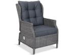 Fotel technorattanowy Laritto z regulacją - Grey - 2szt