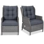 Komplet regulowanych foteli Laritto - Grey - 2szt