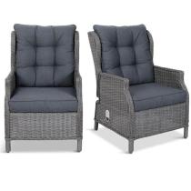 Komplet regulowanych foteli Laritto - Grey - 2szt