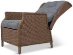 Fotel technorattanowy Laritto z regulacją - Brown - 2szt