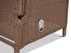 Fotel technorattanowy Laritto z regulacją - Brown - 2szt