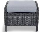 Pufa technorattanowa Laritto - Antracite - 2szt