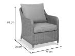 Komplet foteli technorattanowe Novici - Brown - 2szt