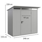 Hormann Berry Classic Domek Ogrodowy Typ 1 238x108cm