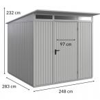 Domek ogrodowy metalowy Hormann Berry Classic Typ 2 238x238cm