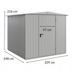 Domek narzędziowy metalowy Hormann Berry Classic Typ 2 238x238cm