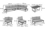 Beżowy narożnik wypoczynkowy na taras Panaon Corner XL WB