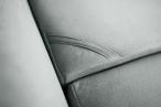 Jasnoszara welurowa sofa rozkładana na nóżkach Silva 236cm - Nube 03