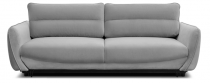 Jasnoszara welurowa sofa rozkładana na nóżkach Silva 236cm - Nube 03