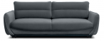 Grafitowa welurowa sofa 236cm z funkcją spania i pojemnikiem Silva - Nube 06