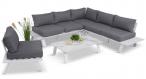 Białe meble ogrodowe aluminiowe premium 226x266 Mezatto DG