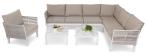 Modułowy narożnik ogrodowy rope style 275x210cm z fotelem Tussen Sju BG