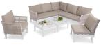 Modułowy narożnik ogrodowy rope style 275x210cm z fotelem Tussen Sju BG