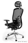 Fotel biurowy obrotowy VIP Black regulowany
