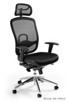 Fotel biurowy obrotowy VIP Black regulowany