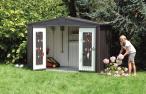 Biohort domek narzędziowy Europa 3 ciemno-szary 244x156cm