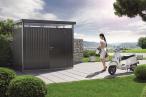 Domek ogrodowy metalowy Biohort HighLine H2 ciemno-szary 275x195cm