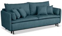 Welurowa Sofa Asti z funkcją spania i pojemnikiem 215x96cm petrol - Cloud 75
