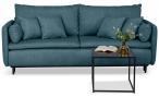 Welurowa Sofa Asti z funkcją spania i pojemnikiem 215x96cm petrol - Cloud 75