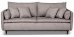 Rozkładana Sofa Asti z poduszkami 215x96cm Cloud 81 - jasnoszara
