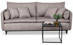 Rozkładana Sofa Asti z poduszkami 215x96cm Cloud 81 - jasnoszara
