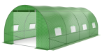 Tunel foliowy 3x6 m podwójne drzwi - metalowy zielony 18m2