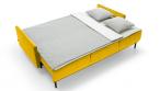 Żółta sofa Solo welurowa z funkcją spania 212x97 cm - Solo 257