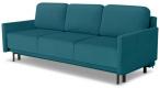 Welurowa Sofa Solo rozkładana z pojemnikiem 212x97 cm Solo 260 - petrol