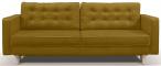 Welurowa sofa rozkładana Tivoli 224x97cm Riviera 41 - żółty