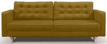 Welurowa sofa rozkładana Tivoli 224x97cm Riviera 41 - żółty