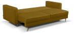 Welurowa sofa rozkładana Tivoli 224x97cm Riviera 41 - żółty 