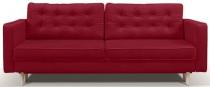Bordowa sofa Tivoli z funkcją spania i schowkiem 224x97cm Riviera 61