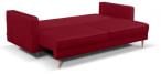 Bordowa sofa Tivoli z funkcją spania i schowkiem 224x97cm Riviera 61