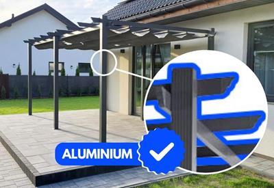 Aluminiowa pergola tarasowa 3x3