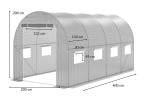 Tunel foliowy metalowy 4x2m – zielony