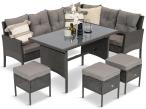 Zestaw mebli z technorattanu Torino – Anthracite