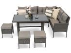 Zestaw mebli z technorattanu Torino – Anthracite