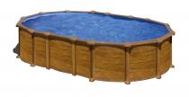 Basen ogrodowy duży GRE AMAZONIA 610x375x132cm KITPROV6188WO
