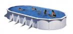 Duży basen stalowy GRE ATLANTIS 1000x550x132cm biały KITPROV1028