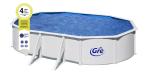 Basen ogrodowy stalowy FIDJI 610x375x120cm GRE